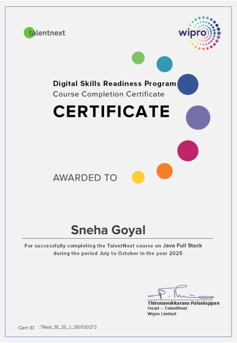 Certificate 1